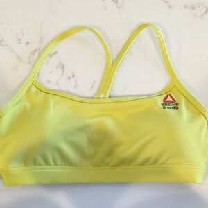 Reebok CrossFit Yellow Sports Bra